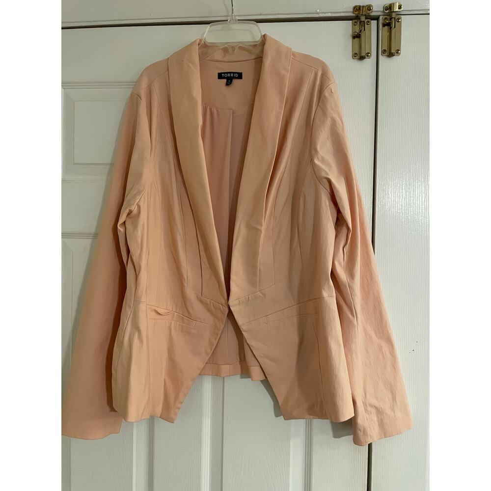 Torrid peach opened business work blazer size 2X